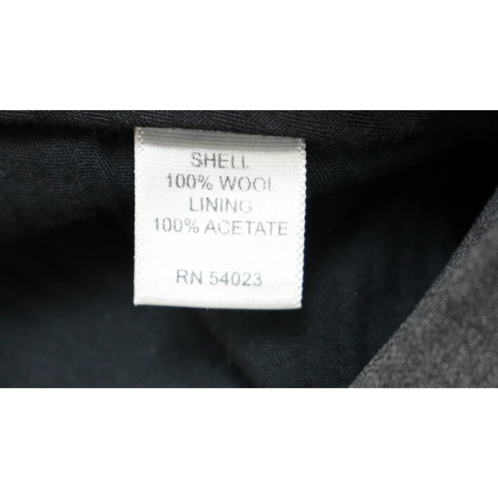 Banana Republic Pants Mens 34‎ x 30 Gray 100% Wool Straight Leg Pleated